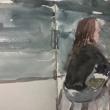 Louise-Bourn-painting-at-the-Nub-8-16-17-9-x-15-in.